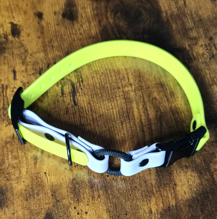 biothane bungee e-collar strap with quick release buckle