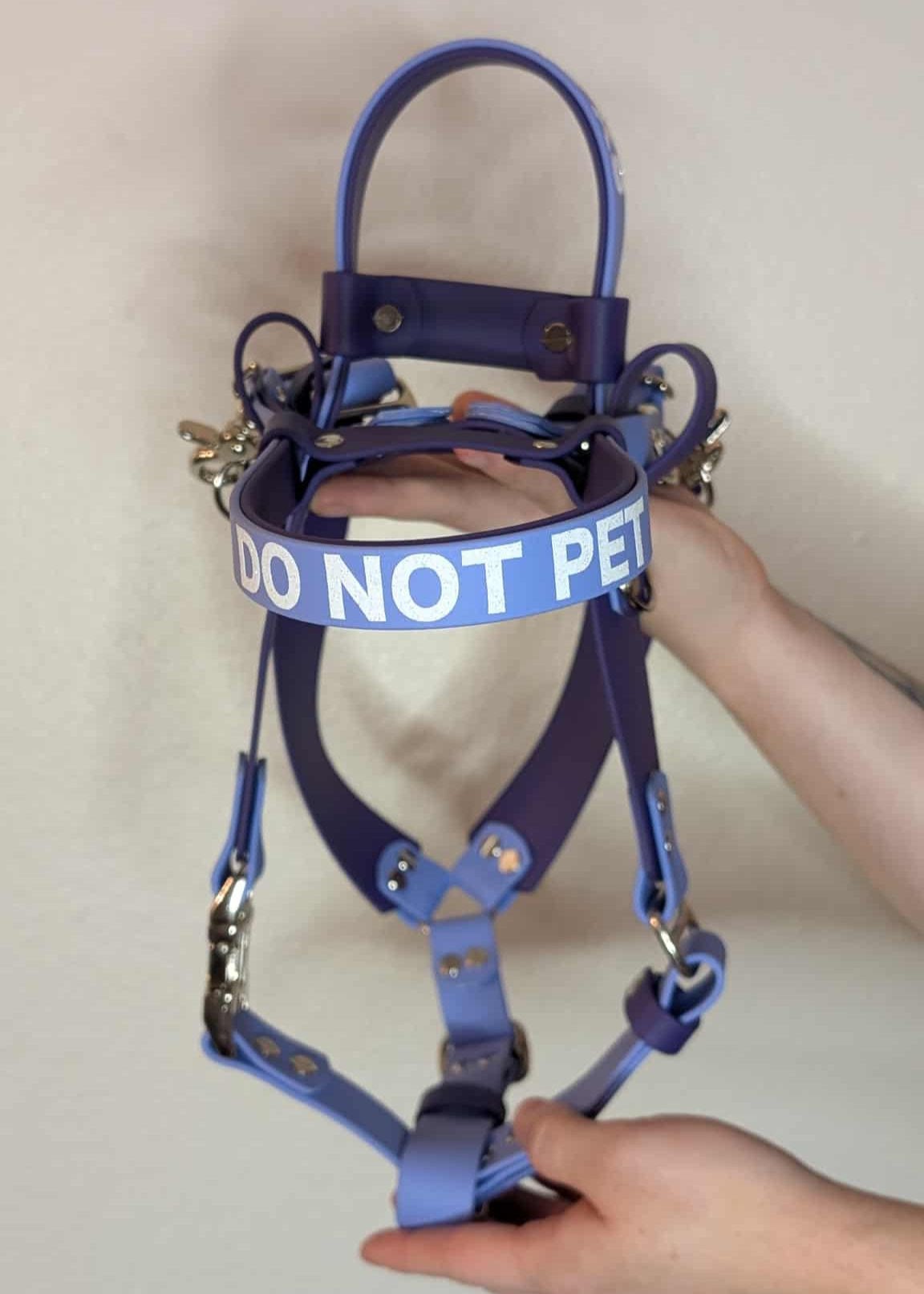 do not pet pull strap counterbalance harness biothane