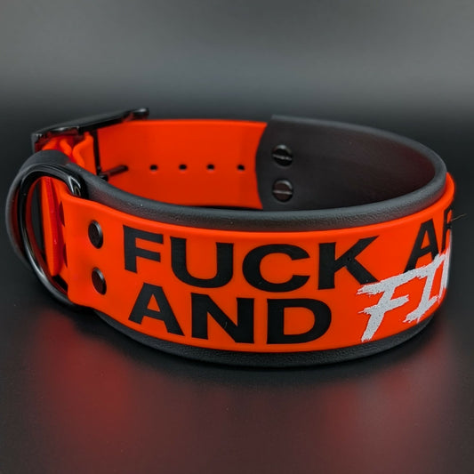 fuck around and find out 2 inch wide dog collar