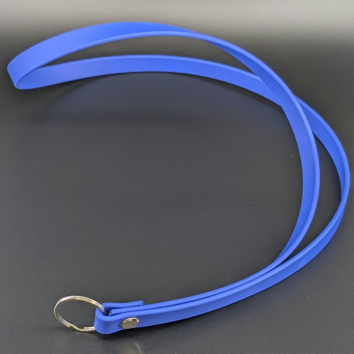 royal blue biothane lanyard