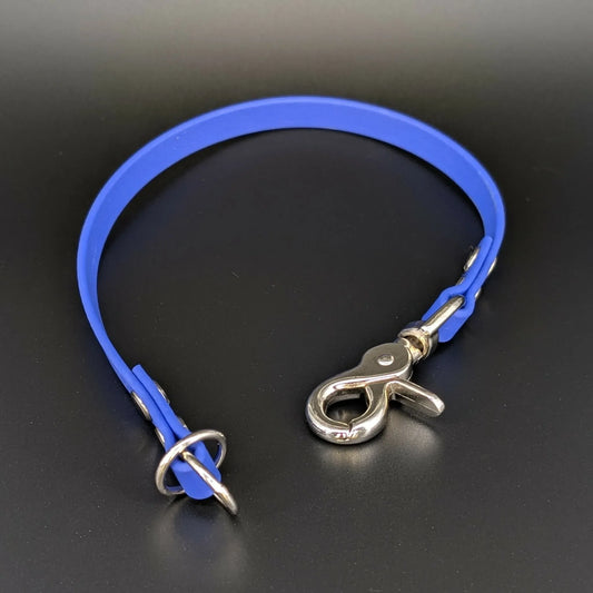 royal blue biothane slip collar quick release