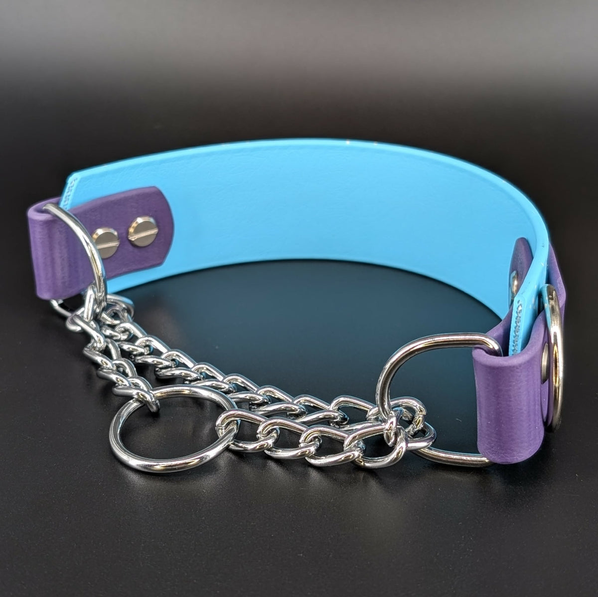 biothane chain martingale dog collar