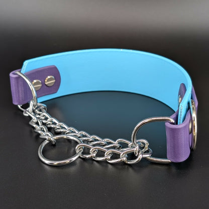 biothane chain martingale dog collar