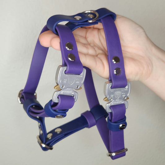 biothane dog harness adjustable with quick release cobra buckles