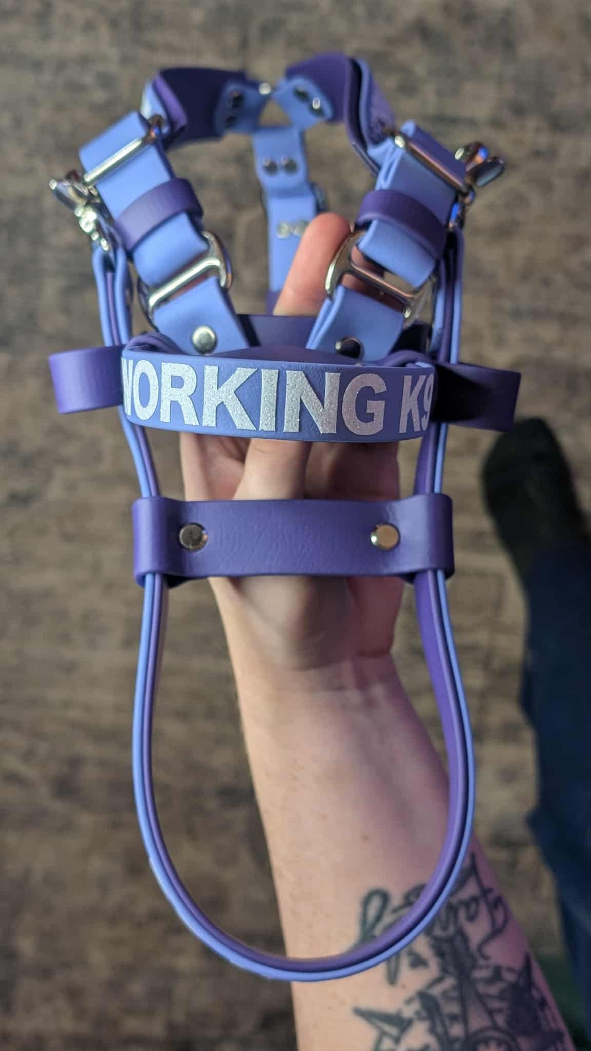 biothane working k9 counterbalance harness