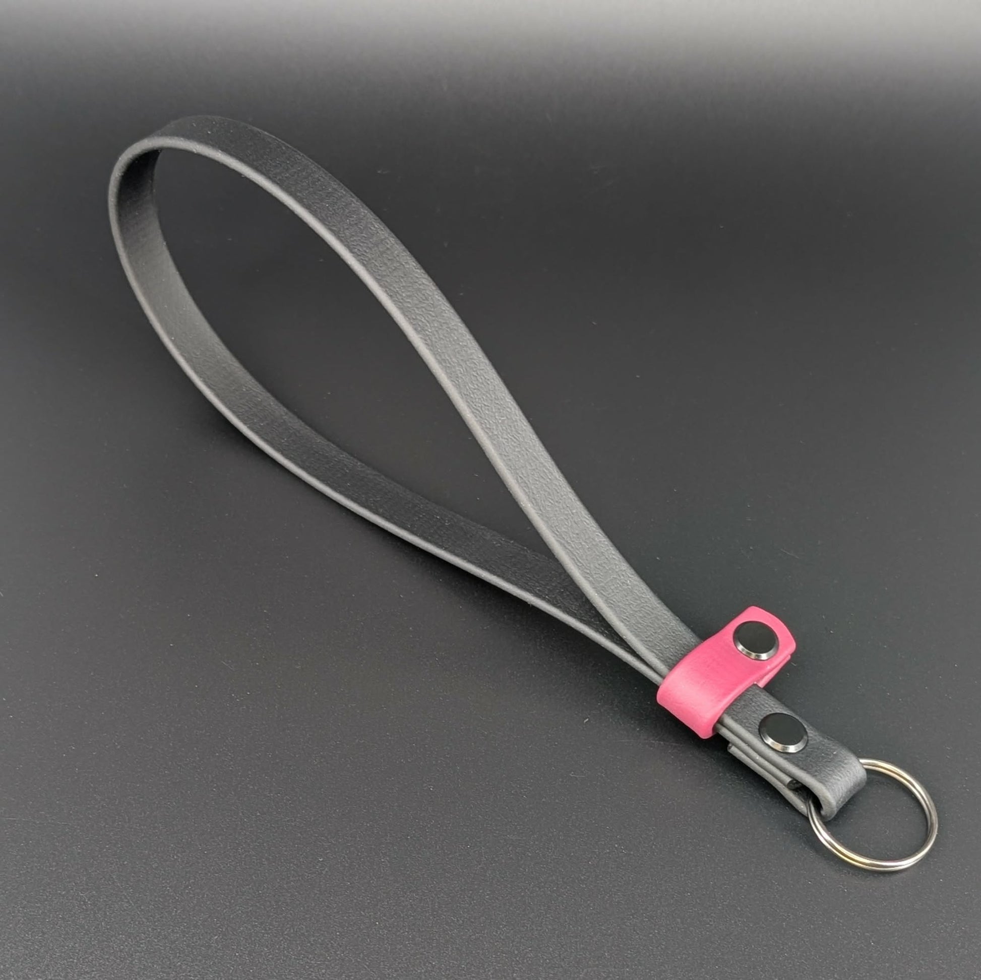 black and wine biothane wrist strap for e-collar transmitter