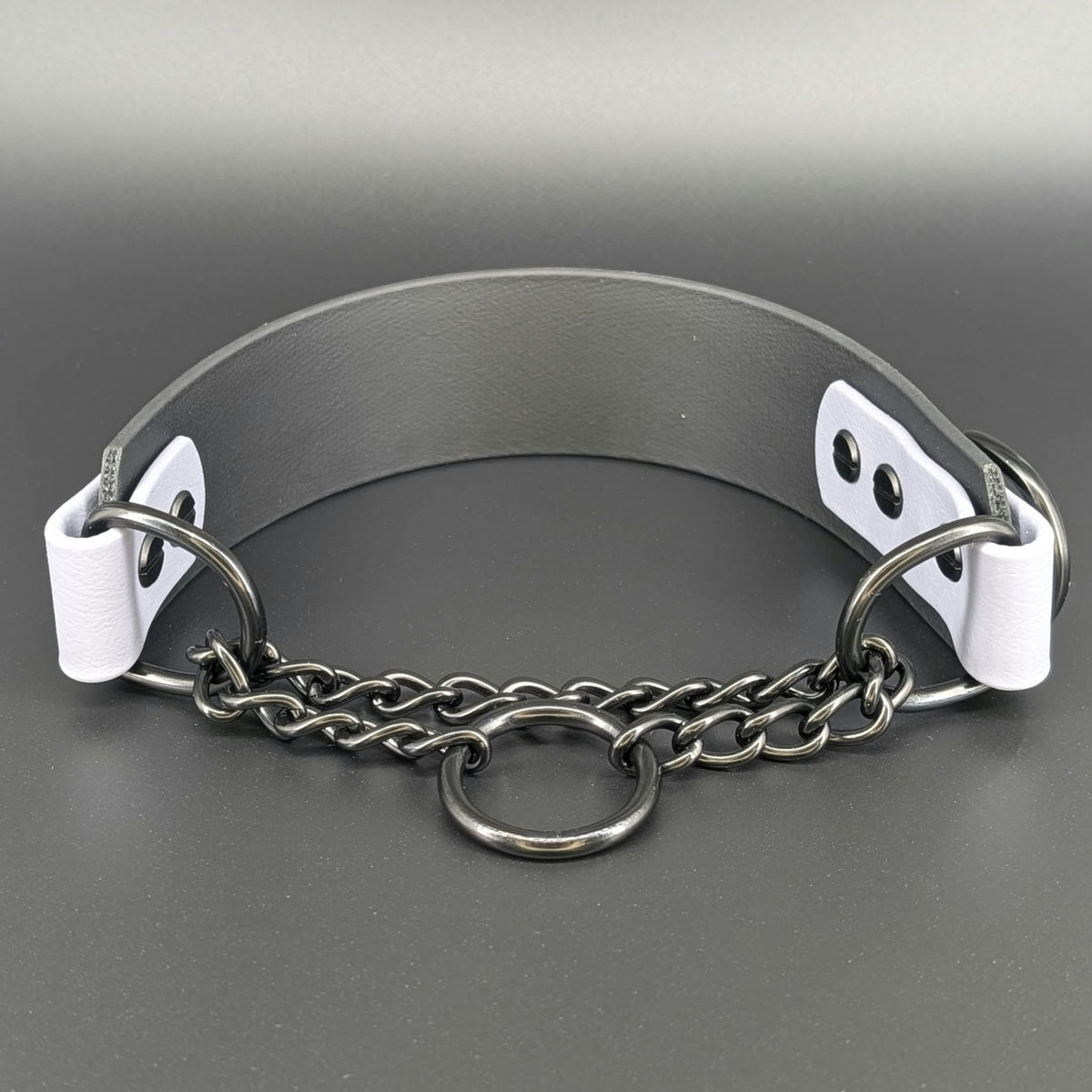 black chain martingale dog collar halloween