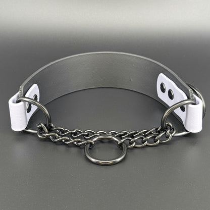 black chain martingale dog collar halloween