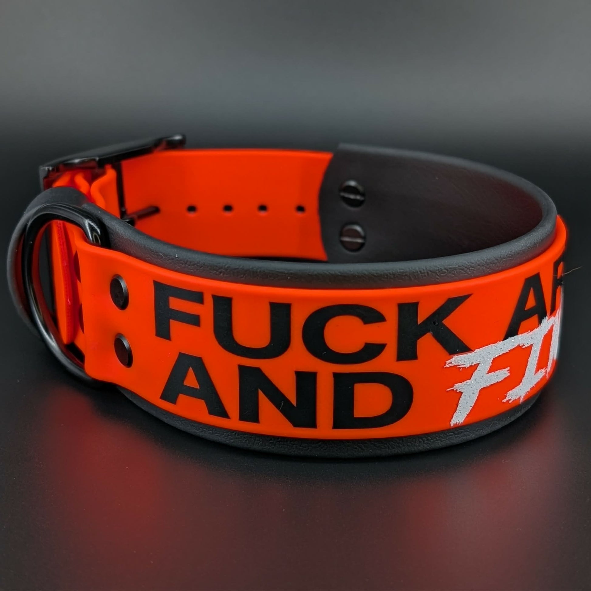 fuck around and find out 2 inch wide dog collar
