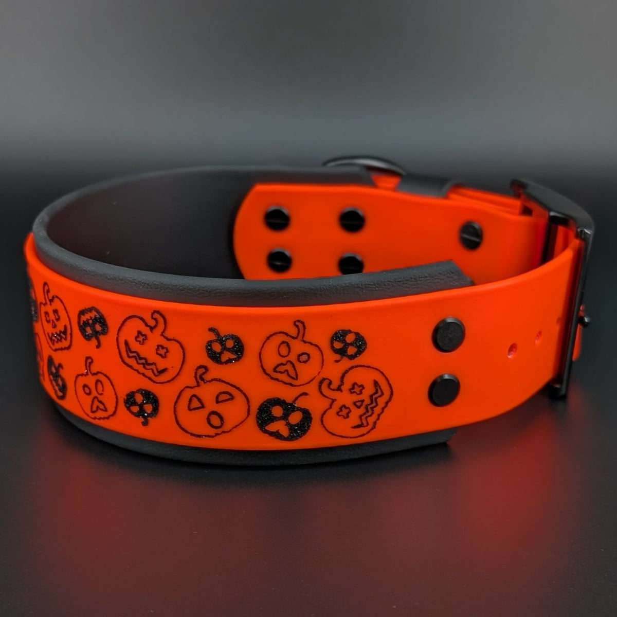 halloween pumpkin dog collar