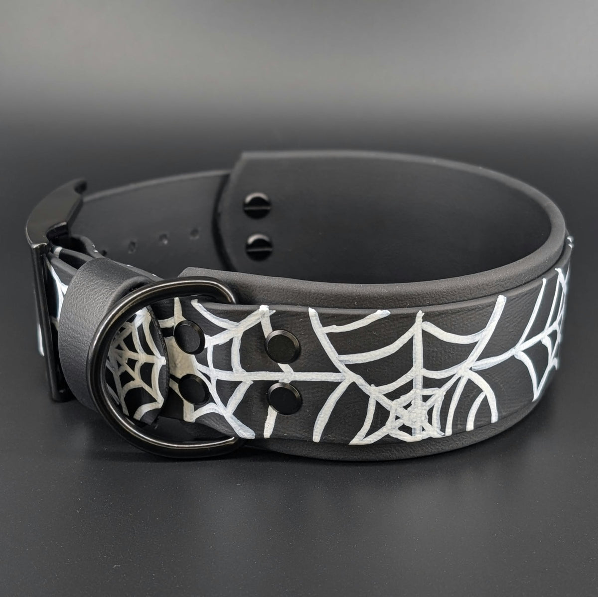 halloween spider web dog collar