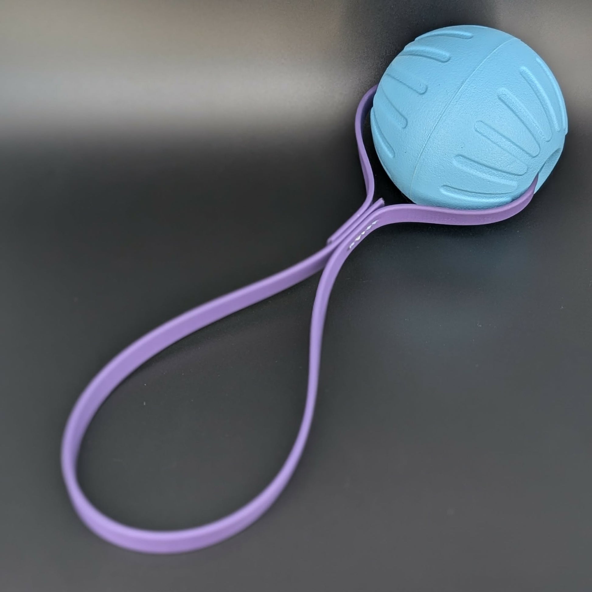 large blue eva foam reward ball tug