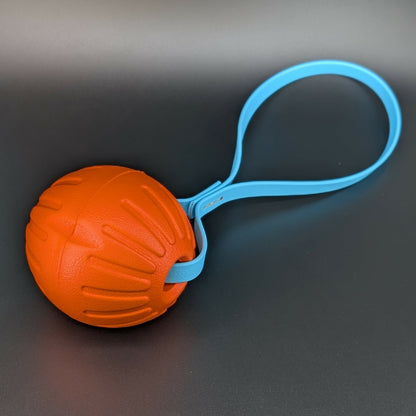 large orange eva foam reward ball tug