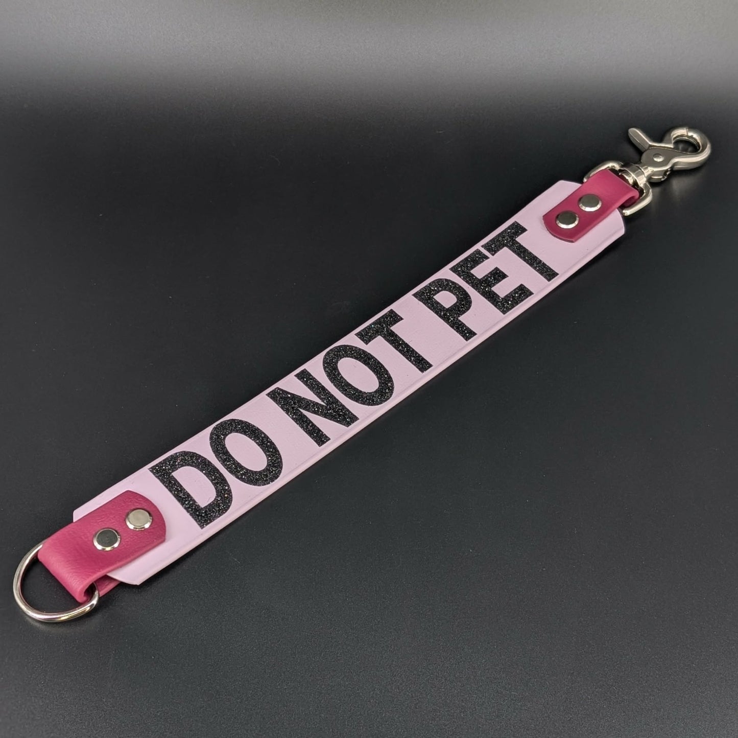 lavender and wine biothane leash extender warning wrap alternative do not pet