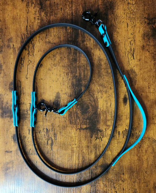 multi-function convertible hands free biothane dog leash