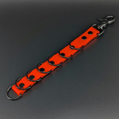 orange biothane dog grooming loop extender