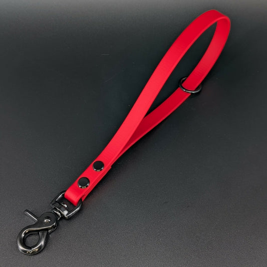 Ready to Ship - Red Biothane Traffic Handle with Floating O Ring