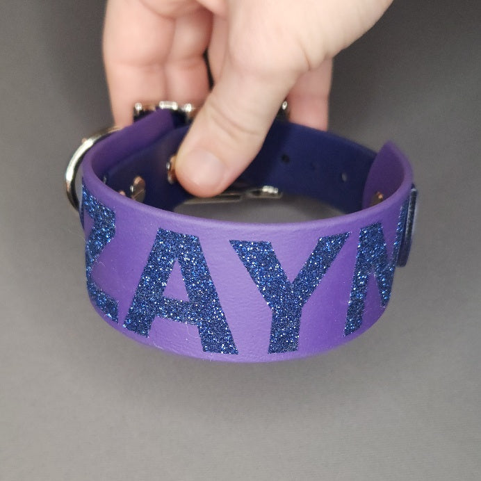 tapered biothane dog collar