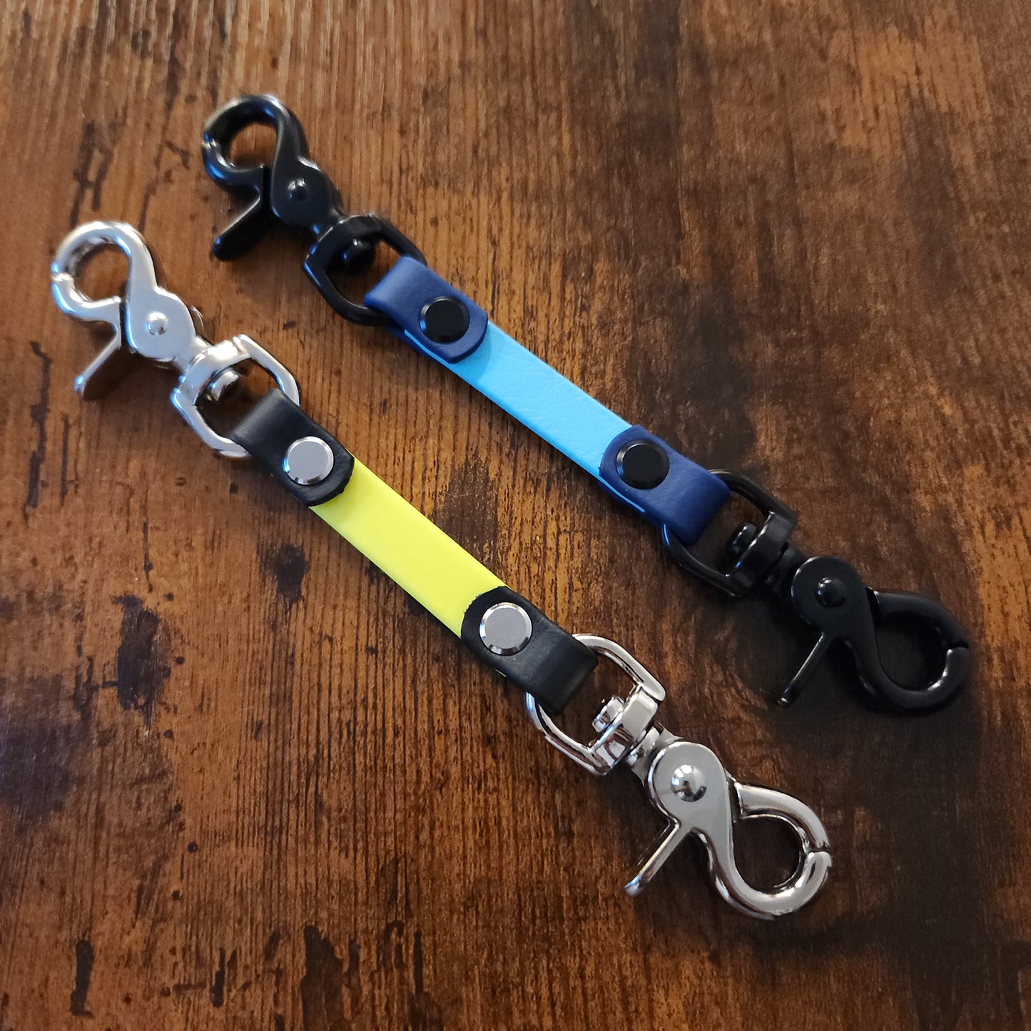 two tone biothane prong collar backup safety straps